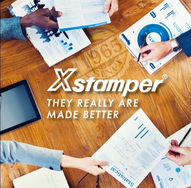 ตรายางหมึกในตัว XSTAMPER (ES-BV T-12) คำว่า จ่ายแล้ว หมึกสีแดง_7